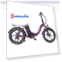 20-inch Folding Electric Bike with Fat Tires - Purple — Bikes by Fafrees