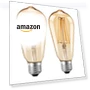 Превью Vintage Amber Glass LED Filament Bulb — Street Lighting, Qualilux