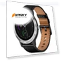 Thumbnail Metal Button Switch Leather Watch Band — Watch Accessories, Garmin