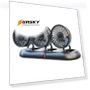 Three-head Adjustable Folding Multifunctional Fan With Number Plate — Portable Cooling Solutions