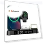 Thumbnail Three-in-One Wireless Charger with Multi-Function Clock — Chargers