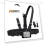 Adjustable Body Mount Belt Chest Strap with J Hook Mount & Long Screw for Action Cameras — Chest Camera Mounts, PULUZ