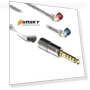 Eight Strands Copper Silver Plated Interchangeable Audio Plugs Headphone Upgrade Cable — Cables, CVJ