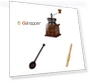 Thumbnail Manual Coffee Mill with Wood Stand Bowl — Hand Coffee Grinders