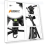 Thumbnail Aluminum Selfie Live Tripod Mount with Three-dimensional Head & Phone Clamp — Tabletop & Travel, PULUZ