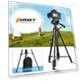 Thumbnail Aluminum Selfie Live Tripod Mount with Three-dimensional Head & Phone Clamp — Tabletop & Travel, PULUZ