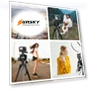 Thumbnail Aluminum Selfie Live Tripod Mount with Three-dimensional Head & Phone Clamp — Tabletop & Travel, PULUZ
