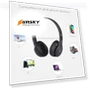 Thumbnail Foldable Wireless Bluetooth Headphone with 3.5mm Audio Jack — Audio Gear