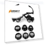 Thumbnail Double Eye Glasses Lens Jeweler Watch Repair Head Magnifier with LED Lights — Loupes