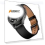 Thumbnail Metal Button Switch Leather Watch Band — Watch Accessories, Garmin