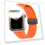 Solid Color Magnetic Buckle Silicone Watch Band — Watch Straps & Bands, xDfind