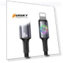 30W Type-C to 8 Pin Aluminum Alloy Data Cable with Colorful Light — Cables, USAMS