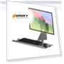 Industrial Equipment Cabinet Wall Mount All-In-One Stand with Mouse Keyboard Bracket — Monitor Stands