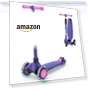 Thumbnail LED Lighted Wheels Kids Scooter with Adjustable Handlebars — Balance Bikes, EVLIQUIL