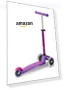 Thumbnail Mini Deluxe LED Three-Wheeled Lean-to-Steer Scooter — Push Scooters, Micro