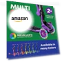 Thumbnail Foldable Seat Kids Scooter with LED Wheel Lights — Push Scooters, Lifemaster
