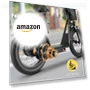 Превью Electric Scooter with Adjustable Seat and Detachable Basket — Electric Self-Balancing Scooters, Caroma