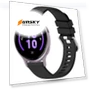 थंबनेल Liquid Glossy Silver Buckle Silicone Watch Band — Fitness Bands, Garmin