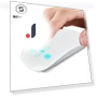 Ergonomic USB Wireless Thin Mouse with Touch Wheel — Computer Mice, SH Tech