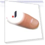 Magic Trick Prop, Vanishing Plastic Thumb Tip + Red Silk — , Zoeneed