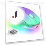 Rechargeable Rainbow Mini Mouse — Mouse Pads, SeenDa