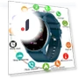 Fashion Smart Watch with Heart Rate Monitor — Wearable Accessories, LIGE