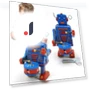 Vintage Wind-up Robot Drummer Toy — , EDC Toy