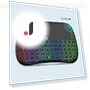 Wireless Rechargeable Keyboard with Backlight and Touchpad — Keyboards, Bellatrix