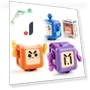 Kids Stress Relief Fidget Robot Cube — Blocks, Ovly