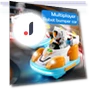 Remote Control Toy Cars Set with Light Spray and Music Battle — Interactive Figures & Robots, Play with You