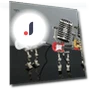 Retro Robot Microphone Night Light — Desk, Exquiste life