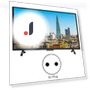 Large Curved Smart 4K HDR HD TV — Television, OutsideWorld