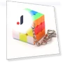 Mini Magic Cube Keychain — 3D Puzzles, MIT