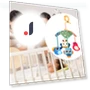 Mobile Baby Crib with Sensory Learning — Infant & Early Childhood Playthings, Closet of Beauty