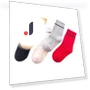 Moisture Mesh Socks Set of 5 — , nicoJAPAN