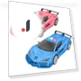 Remote Control Transforming Robot Car — Interactive Figures & Robots, KOBE777