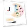 Sensory Board with Switch LED Lights — Infant & Early Childhood Playthings, ZY-Animal-N