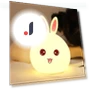 Silicone Night Light with Big Rabbit Face — Night Lights, ROYAL HANDICRAFT