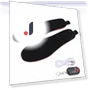 DIY Cuttable Smart Remote Control USB Rechargeable Electric Heated Insoles — Foot Warmers, Vestidos
