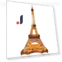 3D Wooden Puzzle Eiffel Tower with LED Lighting — Puzzles, AniWorld