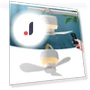 Rechargeable Mini Ceiling Fan with Remote Control — Portable Cooling Solutions