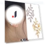 Punk Style Smart Earrings with Rhinestones and Leaves — Smart Jewelry, Zoeneed