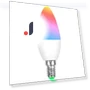 Smart RGBCW Candle Bulb — Compact Fluorescent