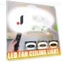 Modern LED Ceiling Fan with Remote Control — Ceiling Fans, The Romantics