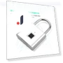 Smart Fingerprint Padlock — Biometric Security, Meterk