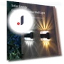 Solar LED Wall Light — Outdoor Post Lighting, Keep Health Care