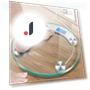 Transparent Round Digital Bathroom Scale — Weight Management Tools, Essager Electronic