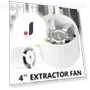 Silent Built-in Wall Exhaust Fan — Exhaust Fans, Power Tool