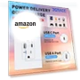 Thumbnail USB Wall Outlet with USB C Ports — Chargers, 3GRACE