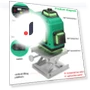 16-Line Laser Level with Touch Screen — Alignment & Leveling Lasers, Meterk